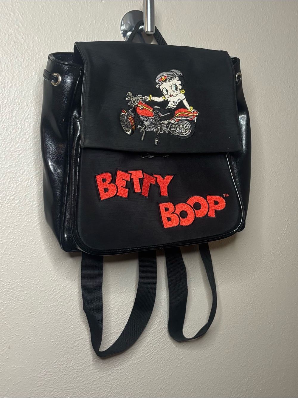 Vintage Betty Boop Biker Motorcycle Mini Backpack